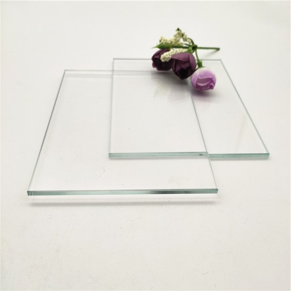 4mm tempered ultra clear glass with polished edge