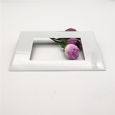 White painting switch glass with hole