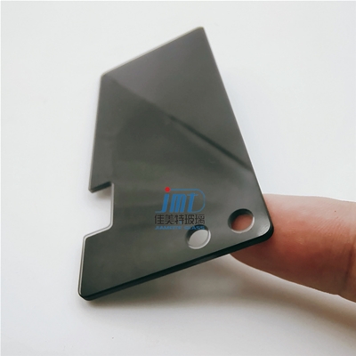 CNC process 2mm black silk screen printing glass with hole