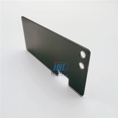 CNC process 2mm black silk screen printing glass with hole