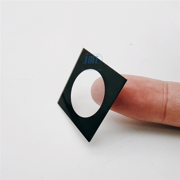 Customized 0.5mm 0.7mm 1mm 2mm 3mm  Small Square Silk Printed Tempered Flat Glass Panel With Adhesive Tape