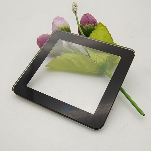 Silkscreen Printed Black Lcd Display Cover Touch Tempered Extra Clear Glass With Adhesive