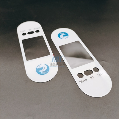 Customized Cut 0.5mm 0.7mm 1mm 2mm  Silk Printed Tempered Glass Panels With Adhesive